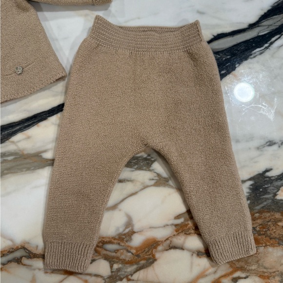 La Coqueta Camel Fonzo Morino Baby Knitted Set | Baby Girl 0-3 Mo - Picture 5 of 10